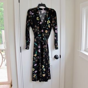 H&M Faux Wrap Floral Midi Dress